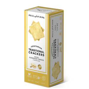 Vegan Crackers with Parmesan Cheese